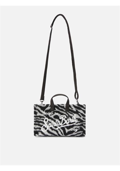 Phone bag con logo SAINT BARTH | PHONE006 PHONE BAG FELT00269I ZEBRA 00EMB